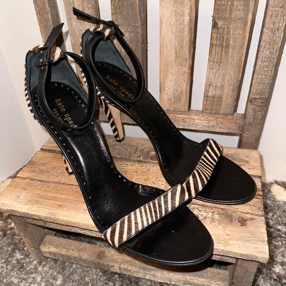 kate spade Shoes - Kate Spade zebra print heels